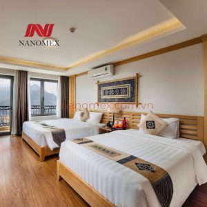 Bộ chăn ga gối khách sạn chất liệu cotton T300