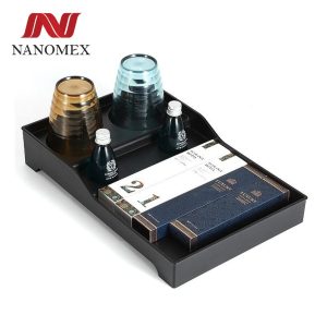 Khay đồ dùng khách sạn đầy đủ ameinites và cốc rất sang trọng